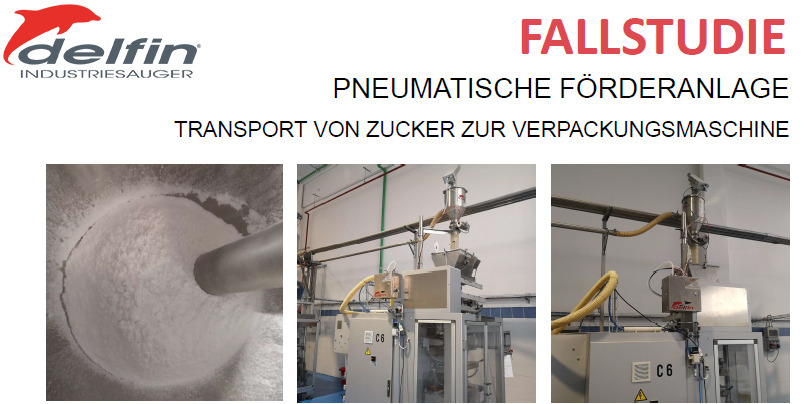 Pneumatische Förderanlagen von Delfin für die Zuckerindustrie